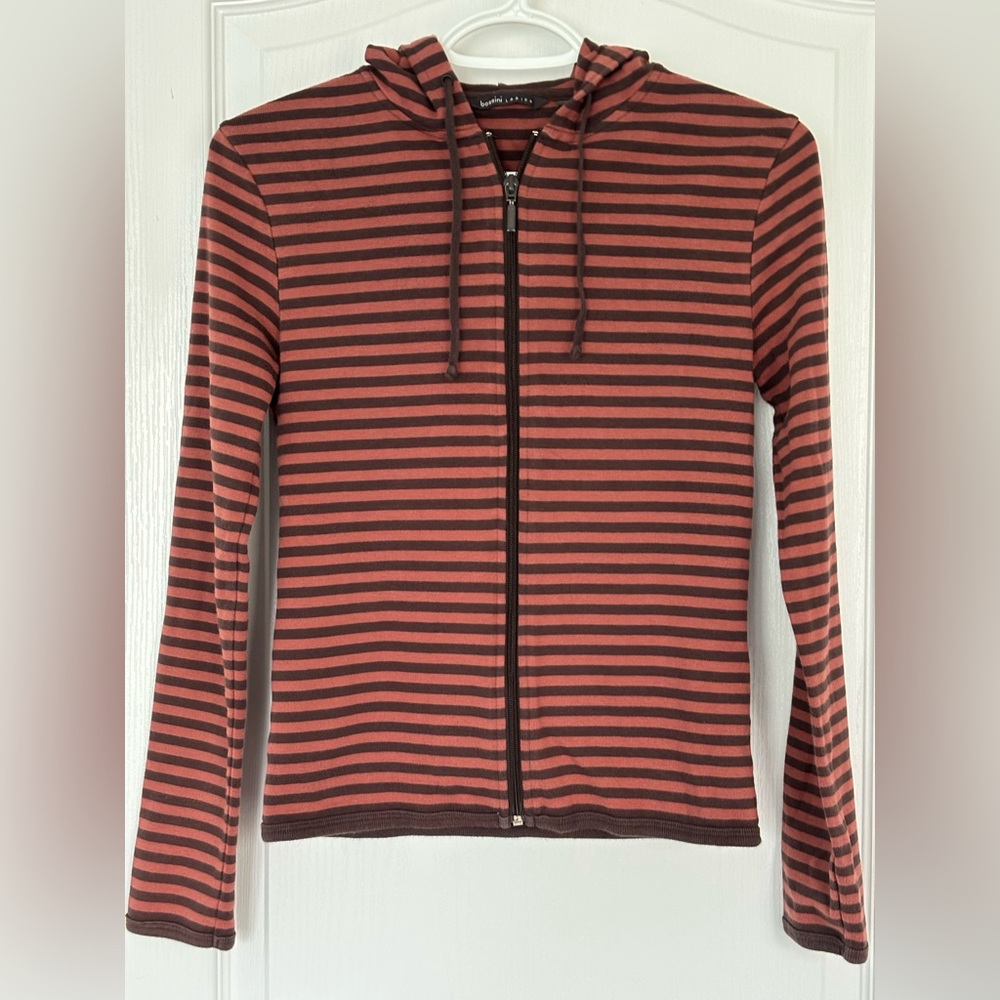 Bossini Striped Red and Black Hoodie